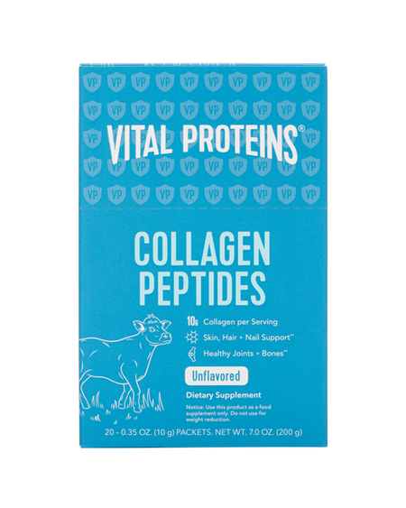 Collagen Peptides Stick Pack Box 20 Servings Vital Proteins - Nutrigeek