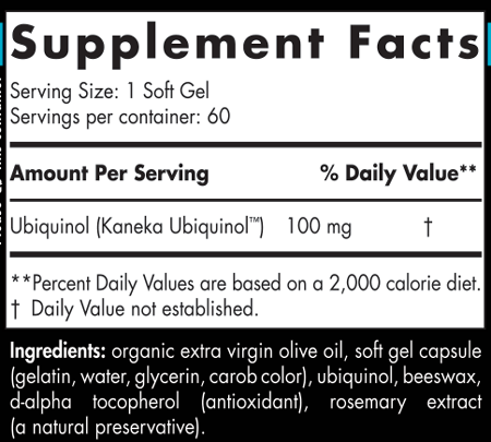Nordic CoQ10 Ubiquinol Sport 60 Softgels Nordic Naturals - Nutrigeek