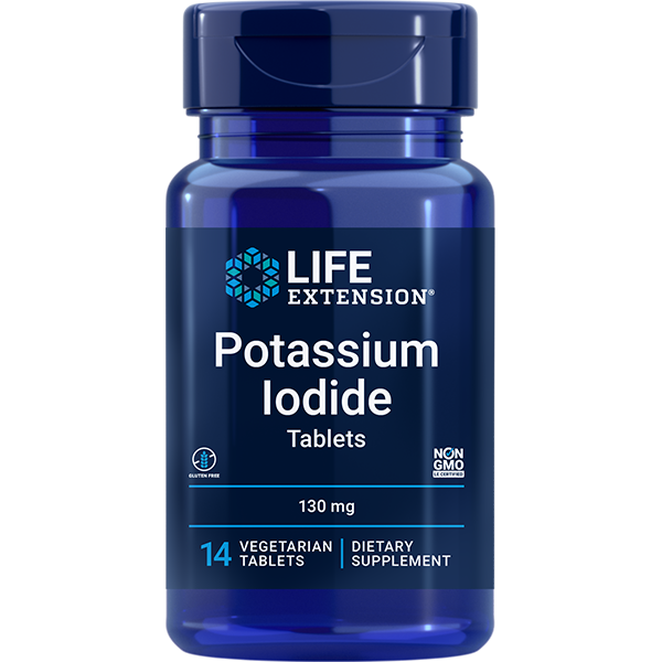 Potassium Iodide 130 mg 14 tablets Life Extension - Nutrigeek