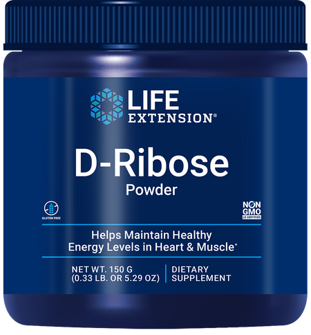 D-Ribose Powder 150 grams Life Extension - Nutrigeek