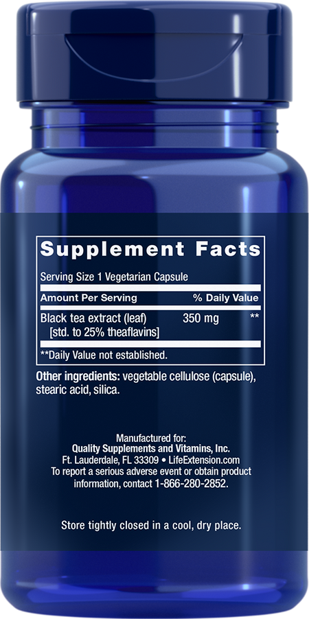 Theaflavin Standardized Extract 30 capsules Life Extension - Nutrigeek