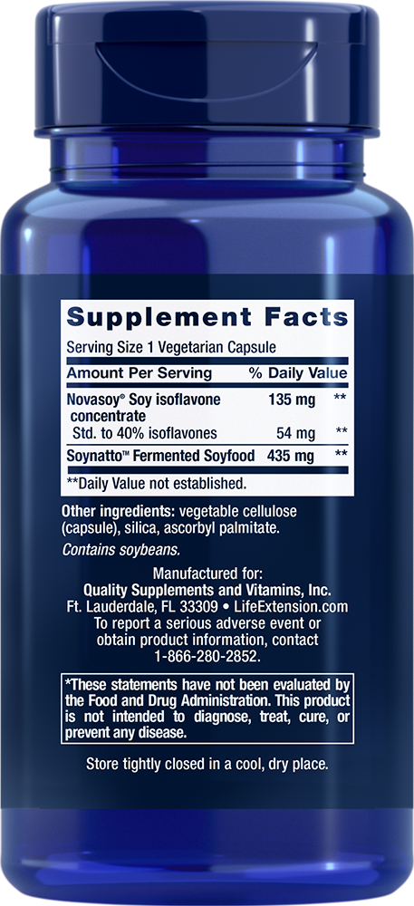 Soy Isoflavones 30 capsules Life Extension - Nutrigeek