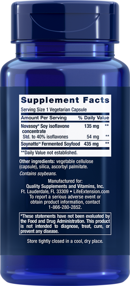 Soy Isoflavones 30 capsules Life Extension - Nutrigeek