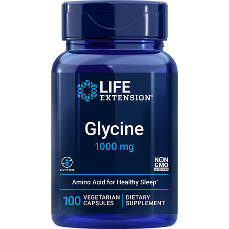 Glycine 1000 mg 100 capsules Life Extension - Nutrigeek