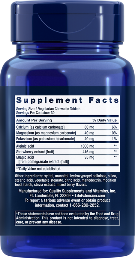 Esophageal Guardian (Berry) 60 chewable tablets Life Extension - Nutrigeek