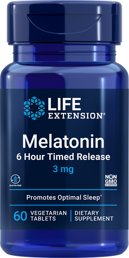 Melatonin 6 Hour Timed Release Life Extension - Nutrigeek
