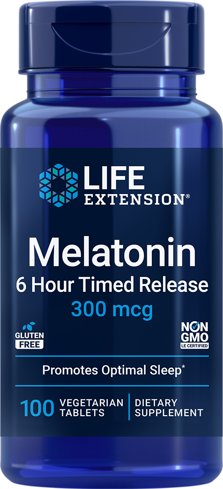 Melatonin 6 Hour Timed Release Life Extension - Nutrigeek