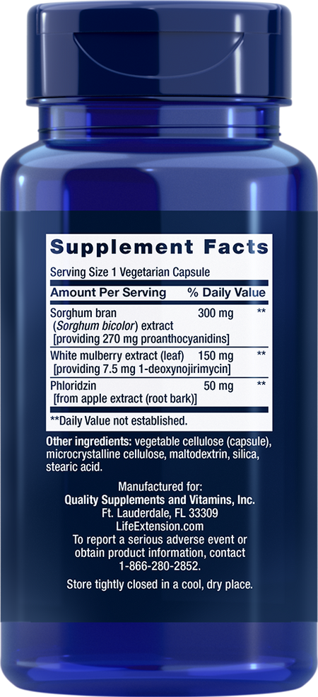Tri Sugar Shield® 60 capsules Life Extension - Nutrigeek