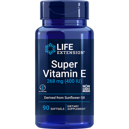 Super Vitamin E 268 mg (400 IU), 90 softgels Life Extension - Nutrigeek