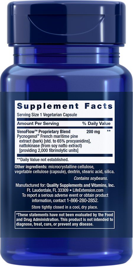 VenoFlow™ 30 capsules Life Extension - Nutrigeek