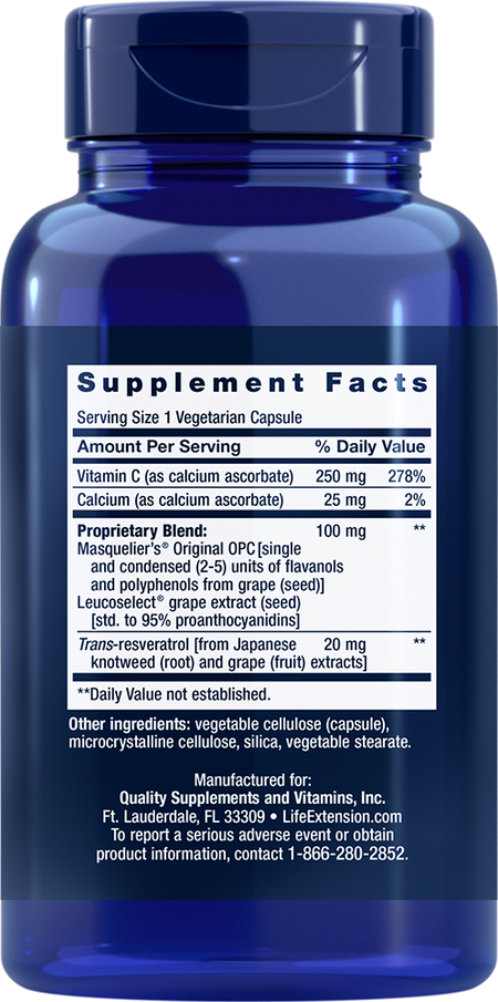 Grapeseed Extract 60 capsules Life Extension - Nutrigeek