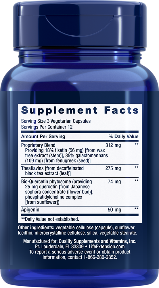 Senolytic Activator® 36 capsules Life Extension - Nutrigeek