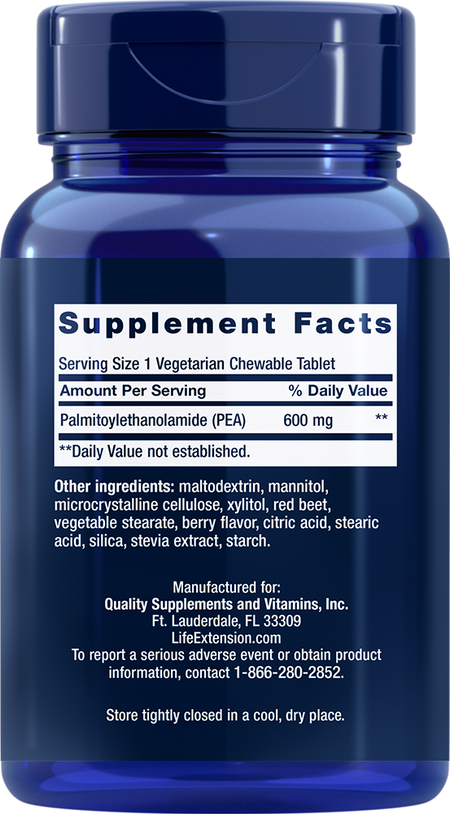 Discomfort Relief (Berry Flavor) 60 chewable tablets Life Extension - Nutrigeek