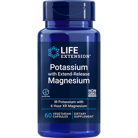 Potassium with Extend-Release Magnesium 60 capsules Life Extension - Nutrigeek