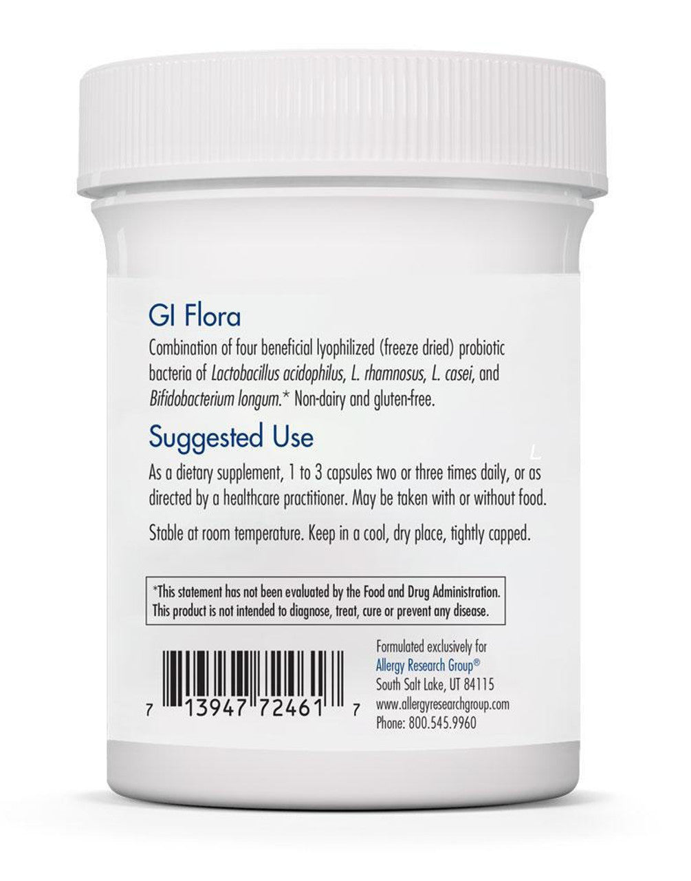 GI Flora 90 veg caps Allergy Research Group - Premium  from Allergy Research Group - Just $21.99! Shop now at Nutrigeek