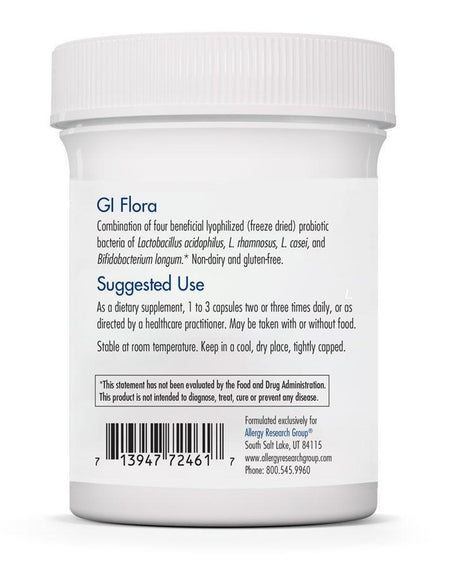 GI Flora 90 veg caps Allergy Research Group - Premium  from Allergy Research Group - Just $21.99! Shop now at Nutrigeek