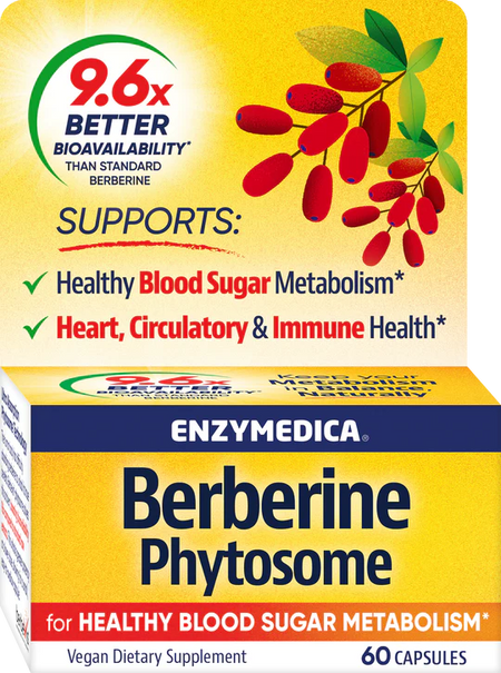 Berberine Phytosome 60 capsules Enzymedica - Nutrigeek
