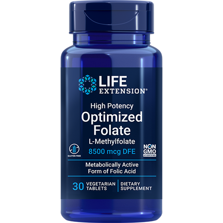 High Potency Optimized Folate 30 tablets Life Extension - Premium Vitamins & Supplements from Life Extension - Just $13.99! Shop now at Nutrigeek