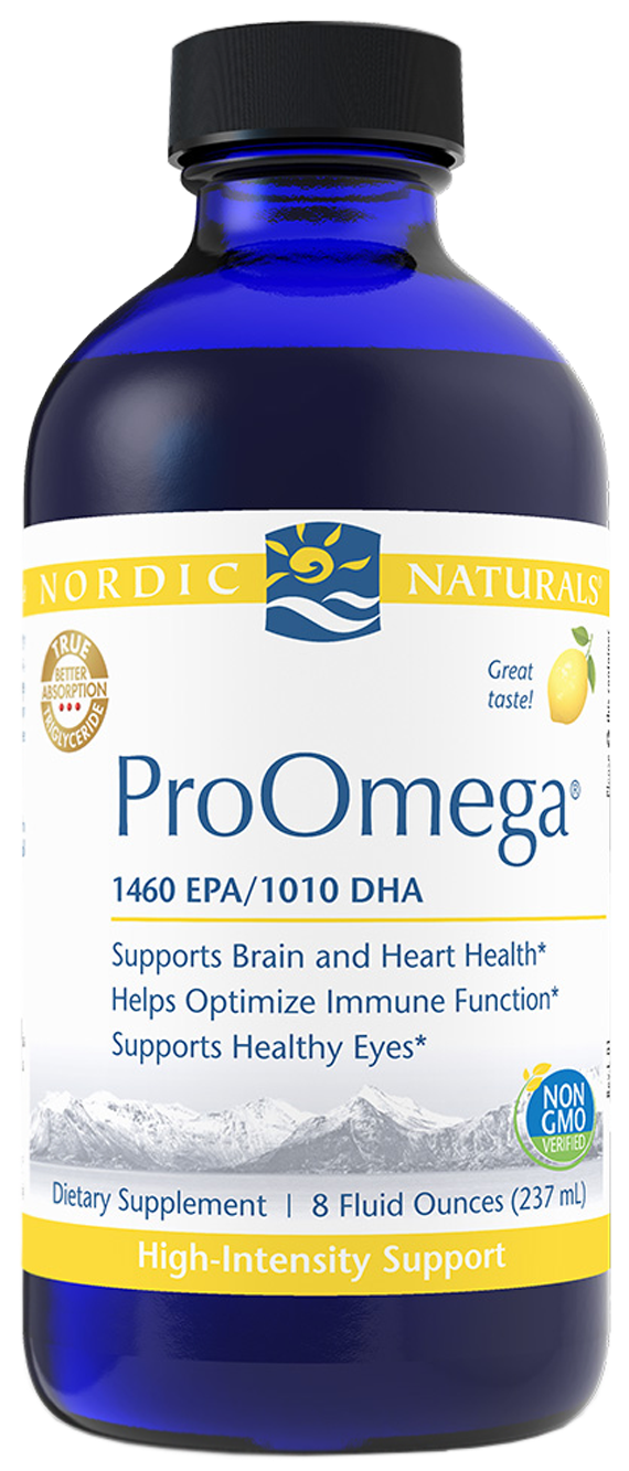 ProOmega® Lemon 8 fl oz (237ml) Nordic Naturals - Nutrigeek