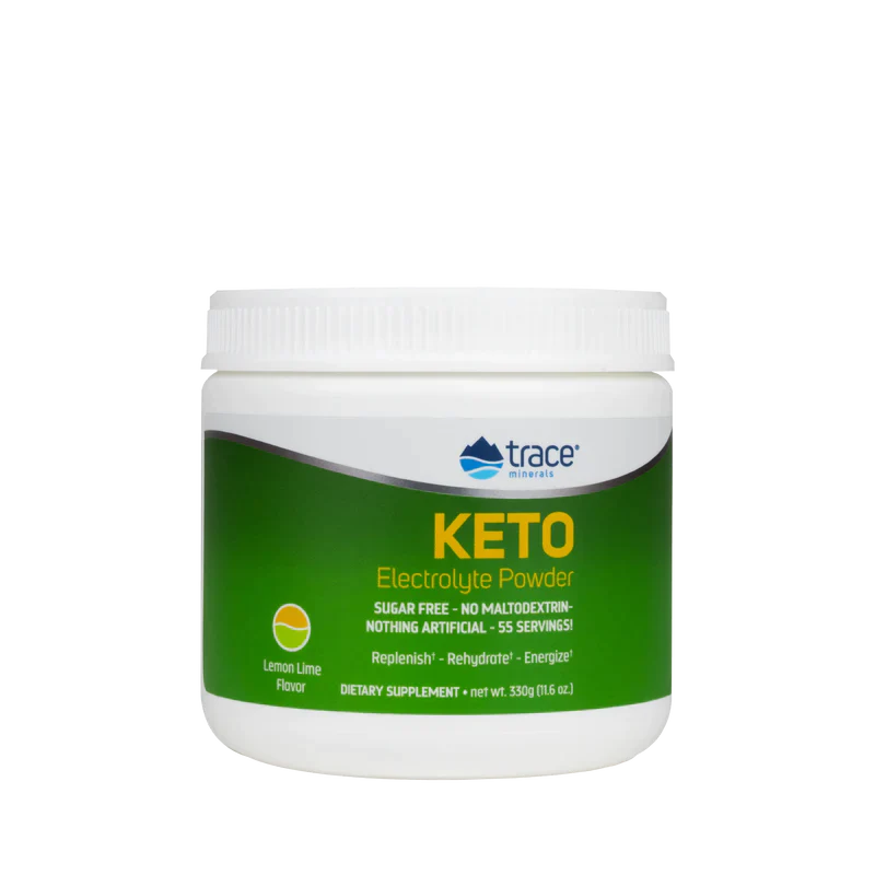 KETO Electrolyte Powder - Lemon Lime 330 Grams Trace Minerals Research - Premium Vitamins & Supplements from Trace Minerals Research - Just $29! Shop now at Nutrigeek