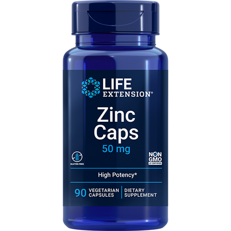 Zinc Caps 50 mg, 90 capsules Life Extension - Premium Vitamins & Supplements from Life Extension - Just $6.99! Shop now at Nutrigeek