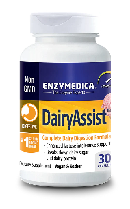 DairyAssist™ 30 capsules Enzymedica - Premium Vitamins & Supplements from Enzymedica - Just $14.99! Shop now at Nutrigeek