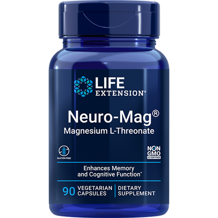 Neuro-Mag Magnesium L-Threonate 90 caps Life Extension - Premium Vitamins & Supplements from Life Extension - Just $30.75! Shop now at Nutrigeek
