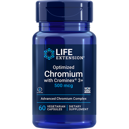 Optimized Chromium with Crominex 3+ 500mcg 60 capsules Life Extension - Premium Vitamins & Supplements from Life Extension - Just $6.99! Shop now at Nutrigeek