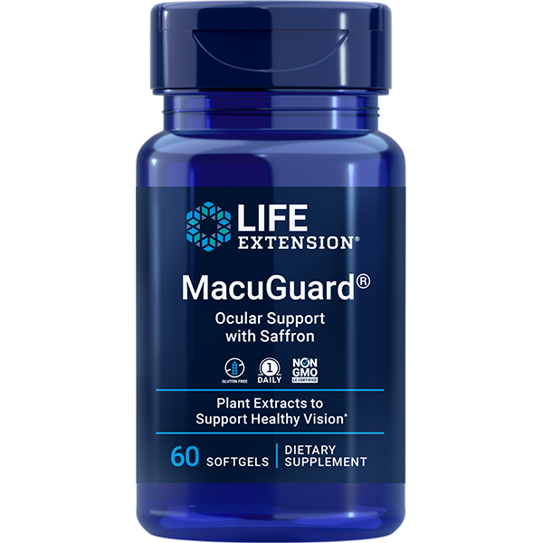 Macuguard® Ocular Support with Saffron 60 Softgels Life Extension - Premium Vitamins & Supplements from Life Extension - Just $18.99! Shop now at Nutrigeek