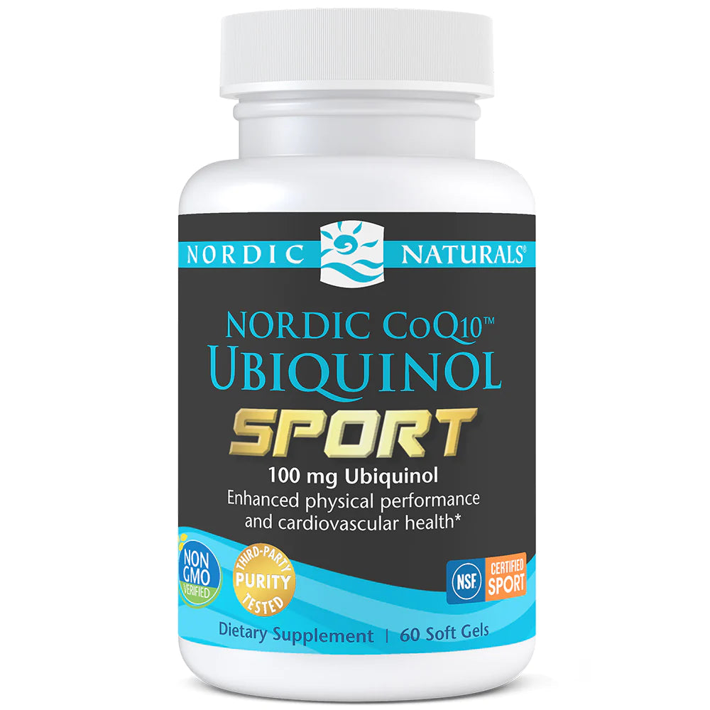 Nordic CoQ10 Ubiquinol Sport 60 Softgels Nordic Naturals - Nutrigeek