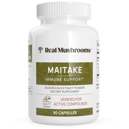 Organic Maitake Mushroom 90 capsules Real Mushrooms - Nutrigeek