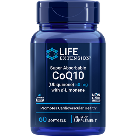 Super-Absorbable CoQ10 (Ubiquinone) with d-Limonene 50 mg, 60 softgels Life Extension - Premium Vitamins & Supplements from Life Extension - Just $19.99! Shop now at Nutrigeek
