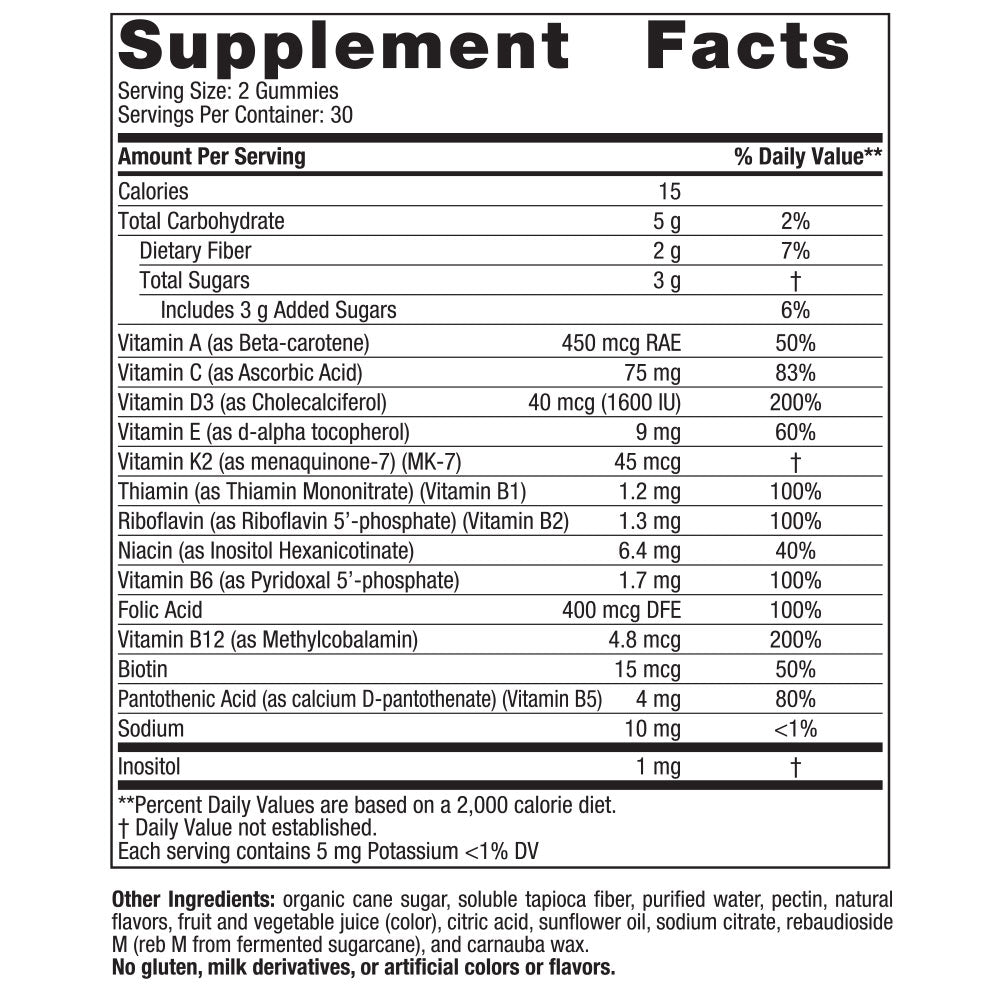 Men's Multivitamin Mixed Berry 60 Gummies Nordic Naturals - Nutrigeek