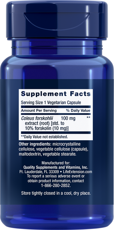 Forskolin 10mg 60 capsules Life Extension - Premium Vitamins & Supplements from Life Extension - Just $12.99! Shop now at Nutrigeek
