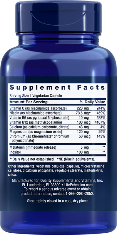 Quiet Sleep Melatonin 5mg 60 capsules Life Extension - Premium Vitamins & Supplements from Life Extension - Just $13.99! Shop now at Nutrigeek