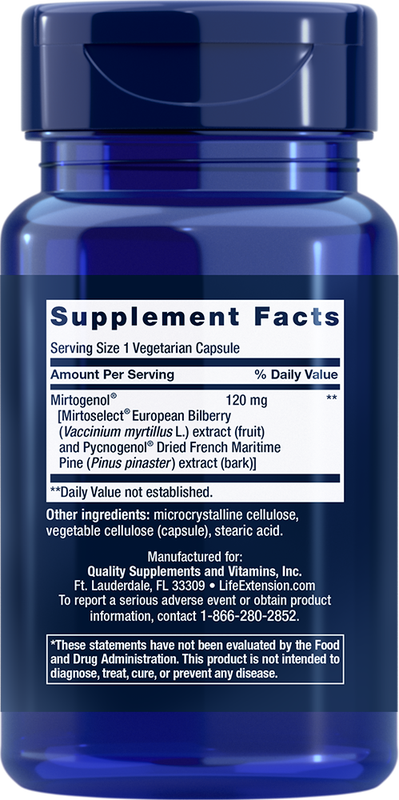 Eye Pressure Support with Mirtogenol 30 capsules Life Extension - Premium Vitamins & Supplements from Life Extension - Just $29.99! Shop now at Nutrigeek