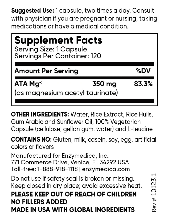 Magnesium Mind capsules Enzymedica - Premium Vitamins & Supplements from Enzymedica - Just $34.99! Shop now at Nutrigeek