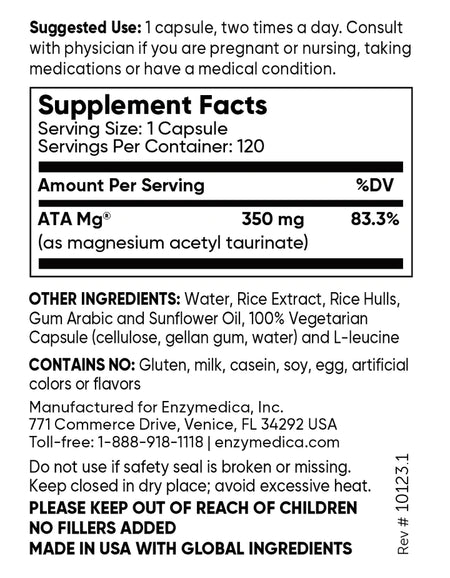 Magnesium Mind capsules Enzymedica - Premium Vitamins & Supplements from Enzymedica - Just $34.99! Shop now at Nutrigeek