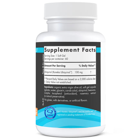 Nordic CoQ10 Ubiquinol Sport 60 Softgels Nordic Naturals - Nutrigeek