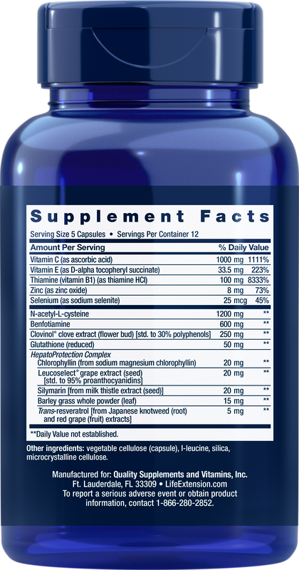 Anti-Alcohol w/Hepato Protection Complex 60 capsules Life Extension - Premium Vitamins & Supplements from Life Extension - Just $16.99! Shop now at Nutrigeek