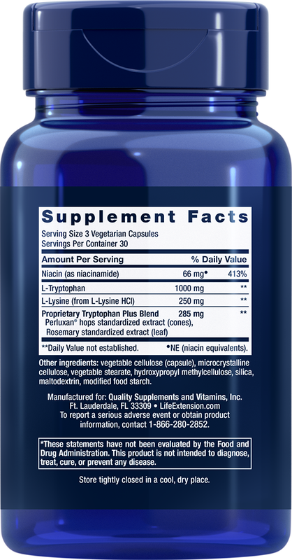 Optimized Tryptophan Plus 90 capsules Life Extension - Premium Vitamins & Supplements from Life Extension - Just $24.99! Shop now at Nutrigeek
