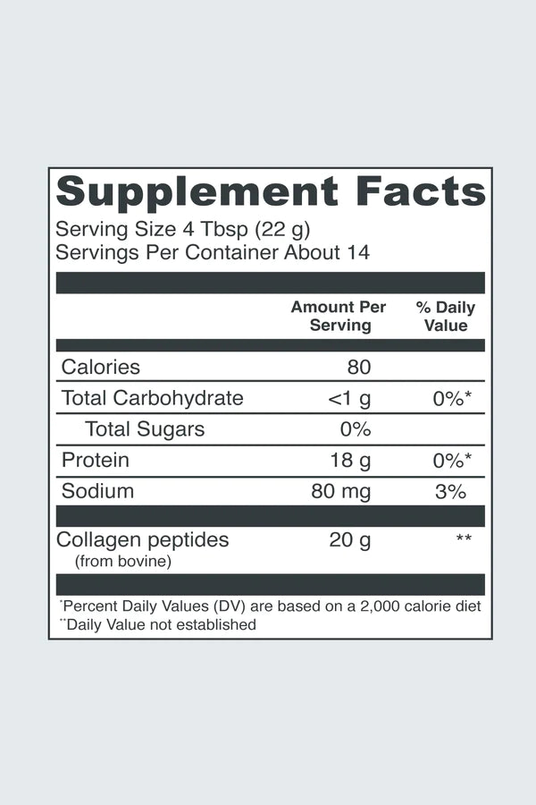 Collagen Peptides Lemon 11 OZ (313g) 14 Servings Vital Proteins - Nutrigeek