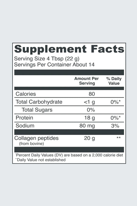 Collagen Peptides Lemon 11 OZ (313g) 14 Servings Vital Proteins - Nutrigeek