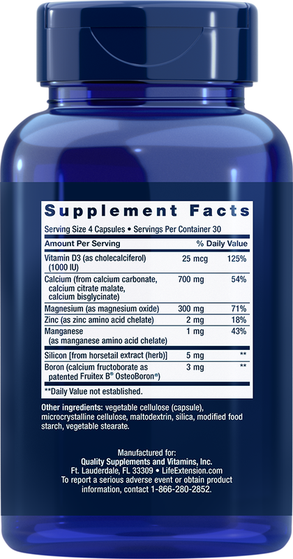 Bone Restore 120 capsules Life Extension - Premium Vitamins & Supplements from Life Extension - Just $16.99! Shop now at Nutrigeek