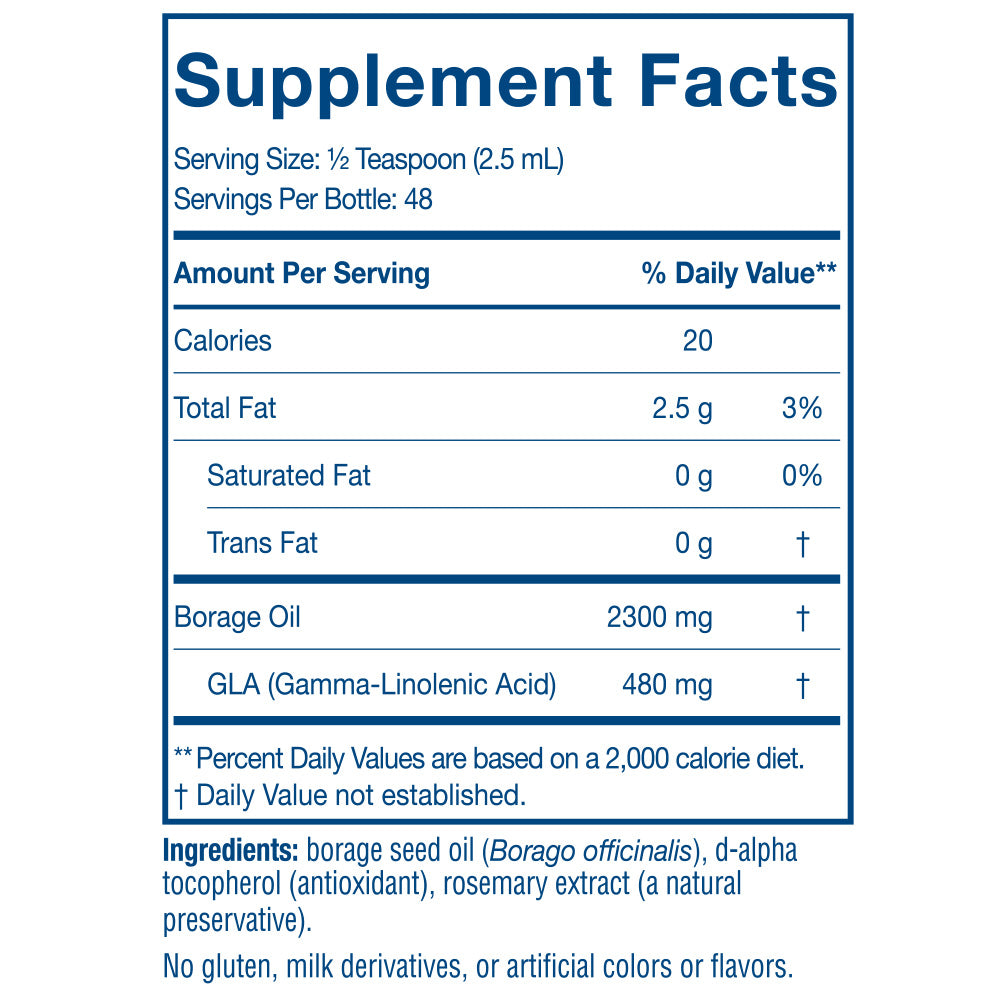 Nordic Beauty Borage Oil 4 fl oz (119ml) Nordic Naturals - Nutrigeek