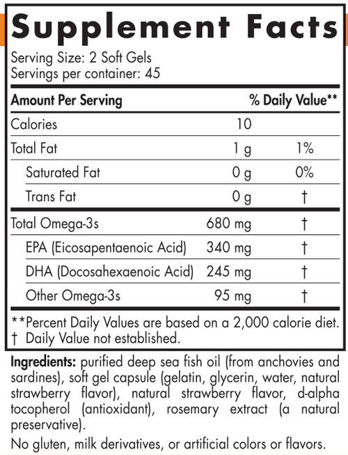 ProOmega Junior 90 Softgels Nordic Naturals - Nutrigeek