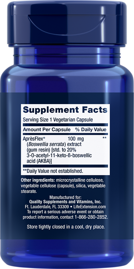5-LOX Inhibitor with ApresFlex 60 capsules Life Extension - Premium Vitamins & Supplements from Life Extension - Just $16.99! Shop now at Nutrigeek