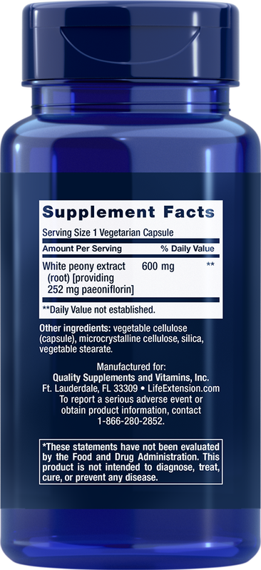 Peony Immune 60 capsules Life Extension - Premium Vitamins & Supplements from Life Extension - Just $27.99! Shop now at Nutrigeek