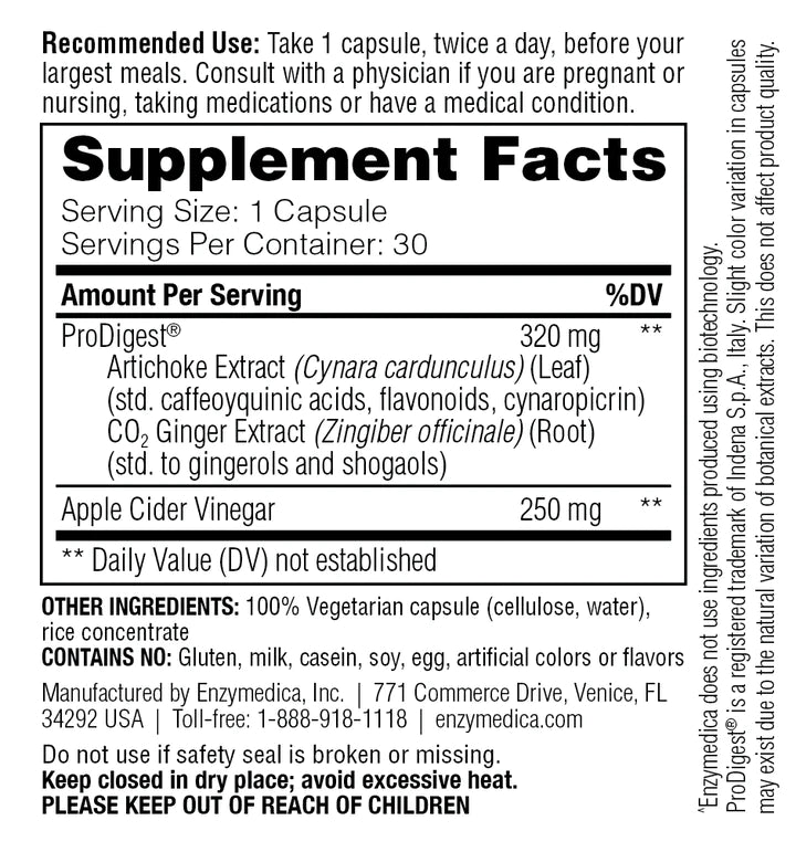 Gut Motility 30 capsules Enzymedica - Premium Vitamins & Supplements from Enzymedica - Just $25.99! Shop now at Nutrigeek