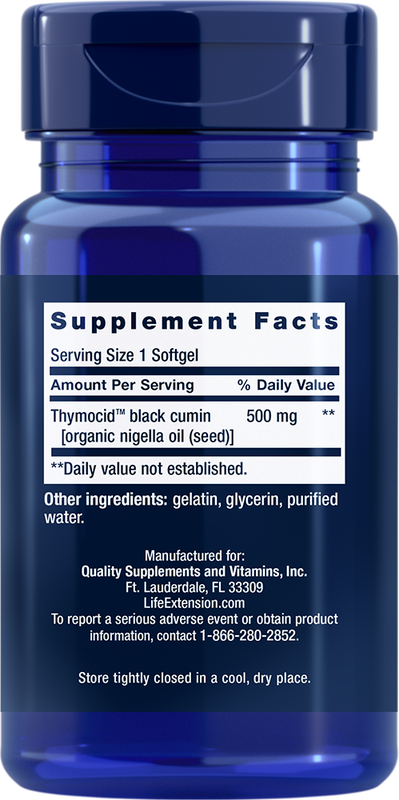 Black Cumin Seed Oil 60 Softgels Life Extension - Premium Vitamins & Supplements from Life Extension - Just $12.99! Shop now at Nutrigeek